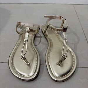 Elegant Gold Women's Sandals
